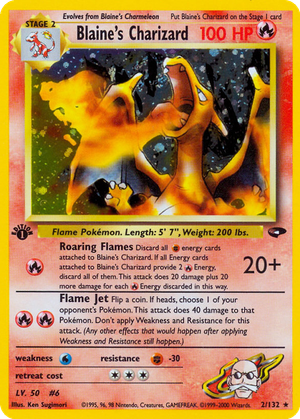 Blaine's Charizard card image