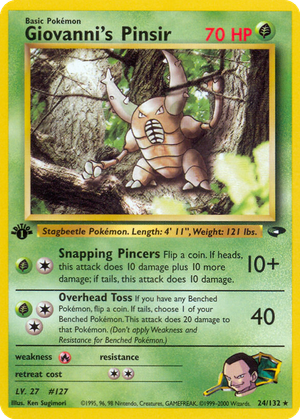 Giovanni's Pinsir card image