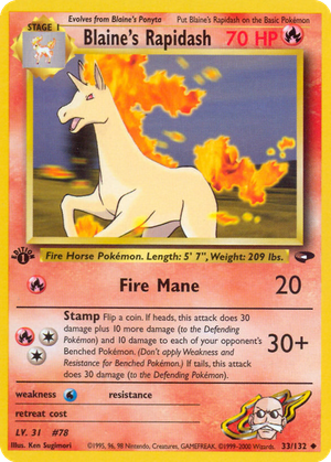Blaine's Rapidash card image