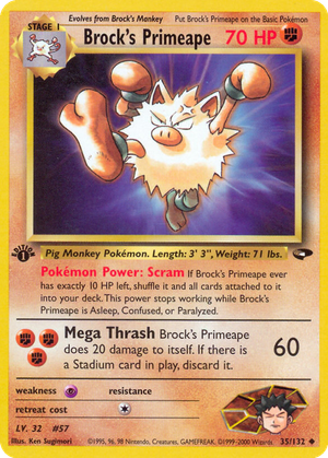 Brock's Primeape card image