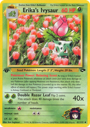 Erika's Ivysaur card image