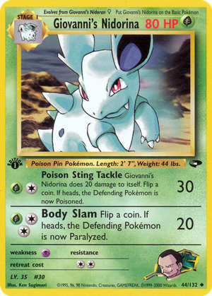 Giovanni's Nidorina card image