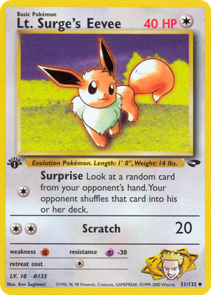 Lt. Surge's Eevee card image