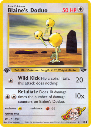 Blaine's Doduo card image
