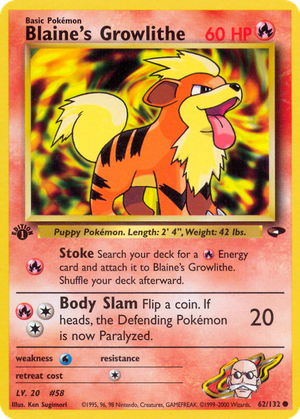 Blaine's Growlithe card image