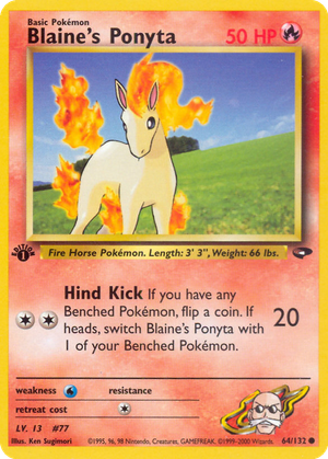 Blaine's Ponyta card image