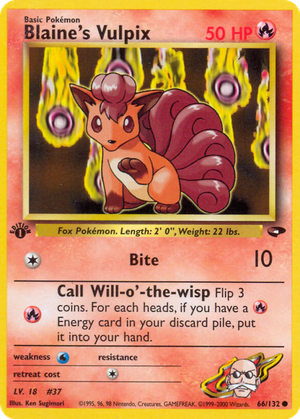 Blaine's Vulpix card image