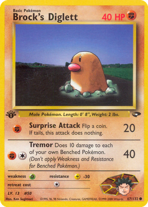 Brock's Diglett card image