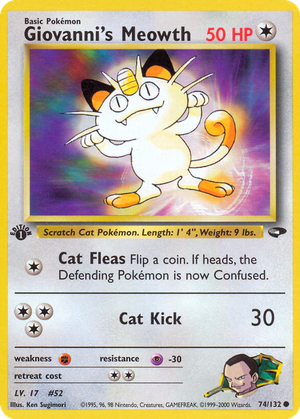 Giovanni's Meowth card image