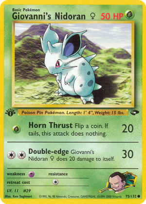 Giovanni's Nidoran ♀ card image