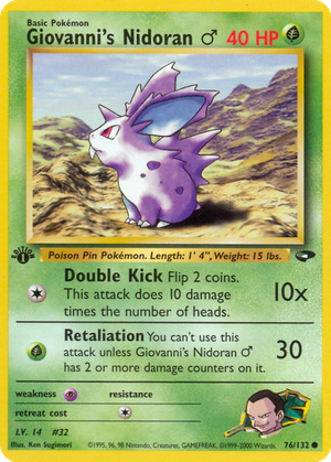 Giovanni's Nidoran ♂ card image