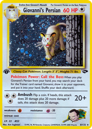 Giovanni's Persian card image
