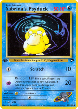 Sabrina's Psyduck card image