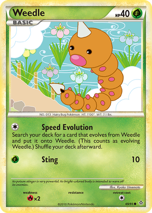 Weedle card image