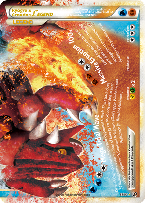 Kyogre & Groudon LEGEND card image
