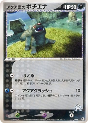 Team Aqua's Poochyena card image