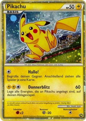 Pikachu card image