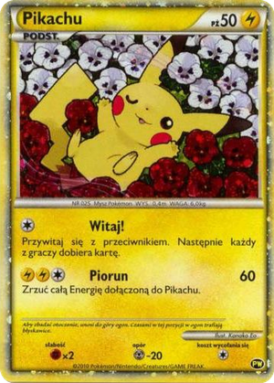 Pikachu card image