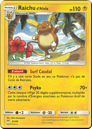 Alolan Raichu card image