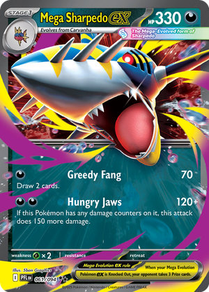 Mega Sharpedo ex card image