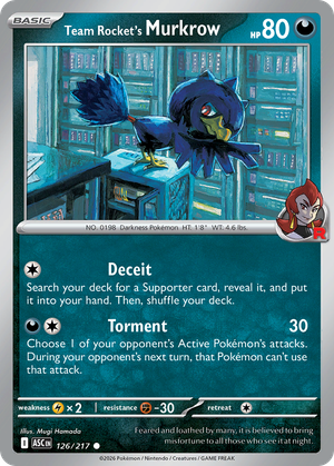 Team Rocket's Murkrow card image