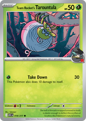 Team Rocket's Tarountula card image