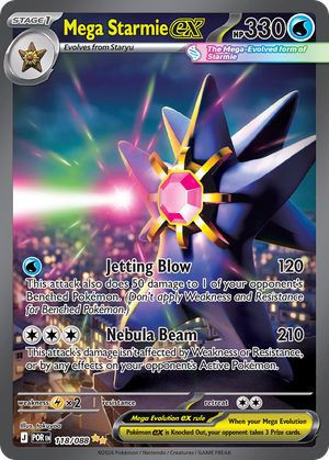 Mega Starmie ex card image