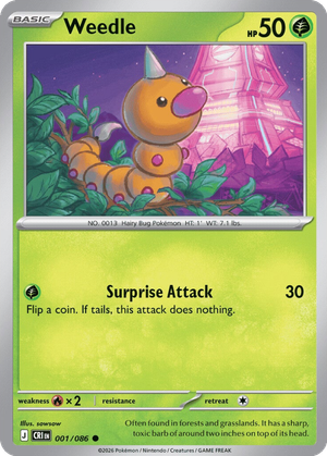 Weedle card image