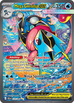 Mega Greninja ex card image