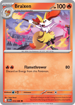 Braixen card image