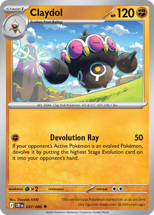 Claydol card image