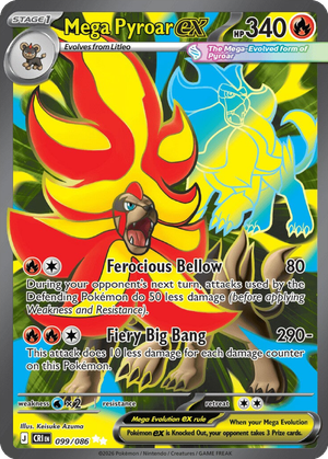 Mega Pyroar ex card image