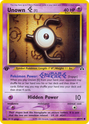 Unown [E] card image