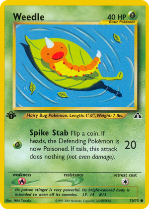 Weedle card image