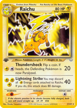 Raichu card image