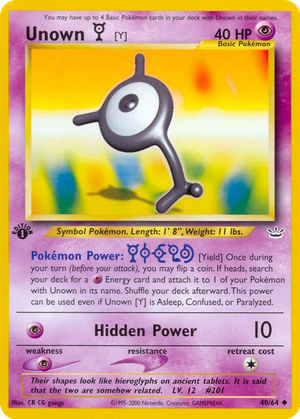 Unown [Y] card image