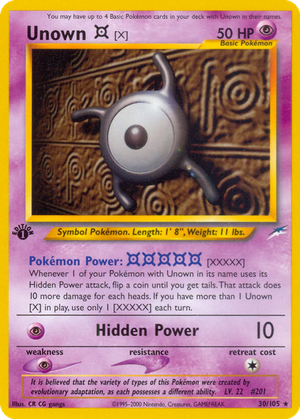 Unown [X] card image