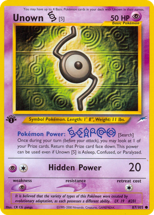Unown [S] card image