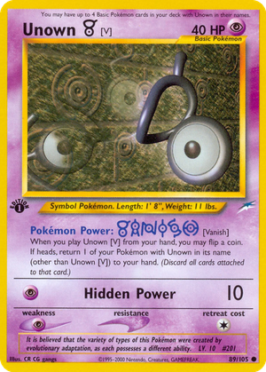 Unown [V] card image
