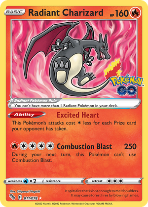 Radiant Charizard card image