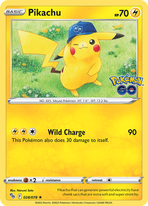 Pikachu card image