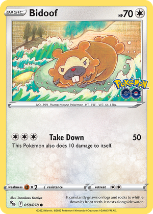 Bidoof card image
