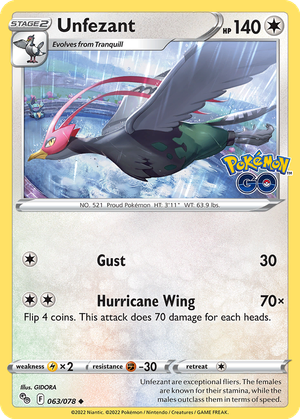 Unfezant card image
