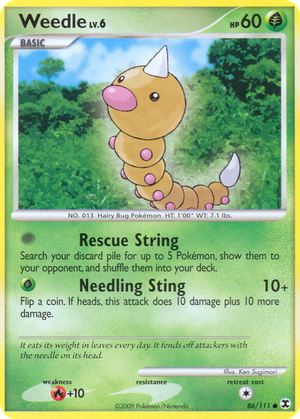 Weedle card image