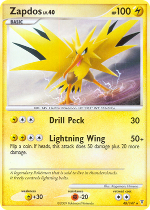 Zapdos card image