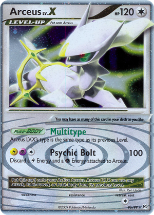 Arceus LV.X card image