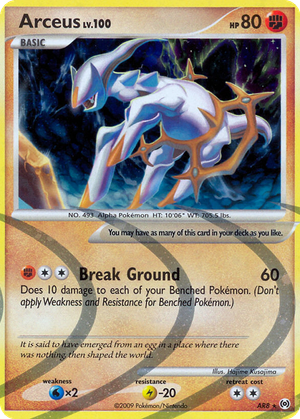 Arceus card image