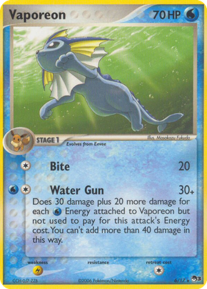 Vaporeon card image