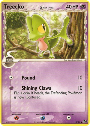 Treecko δ card image