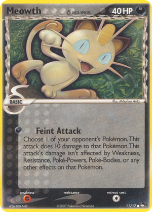 Meowth δ card image